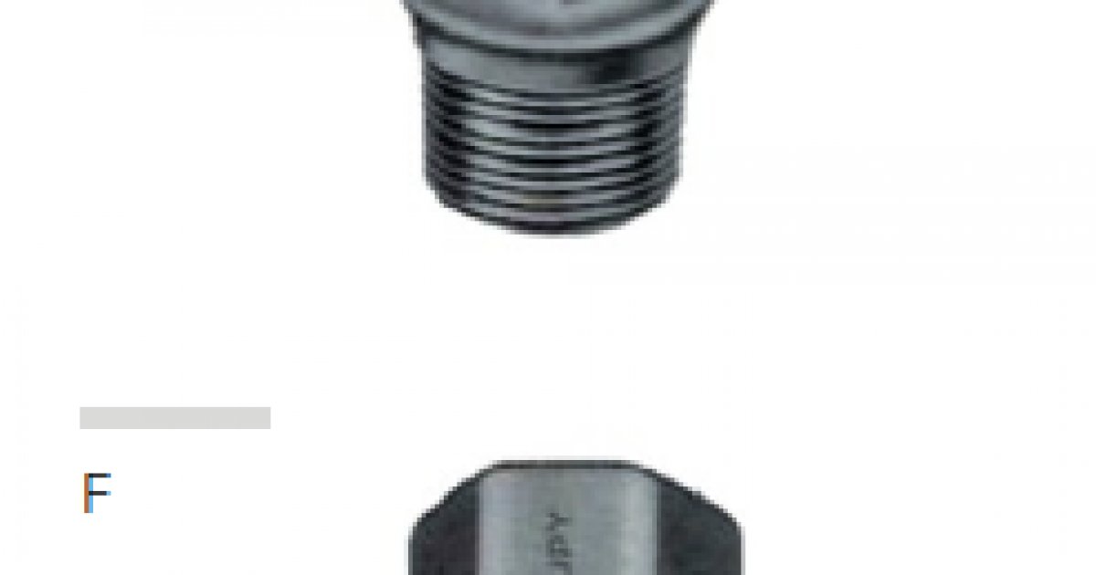 Tubo di montaggio tubo tappo in ferro malleabile nero 3/4 npt